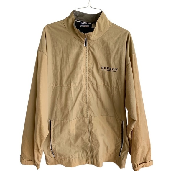 Vintage Windbreaker Track Jacket Reebok Size Medium 90s - Picture 1 of 8